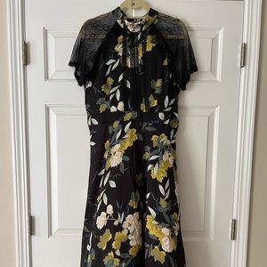 ASOS floral lace midi-dress